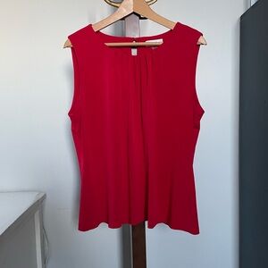 Always Be Closing Red Blouse by Calvin Klein
